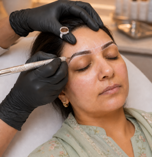 Microblading procedure