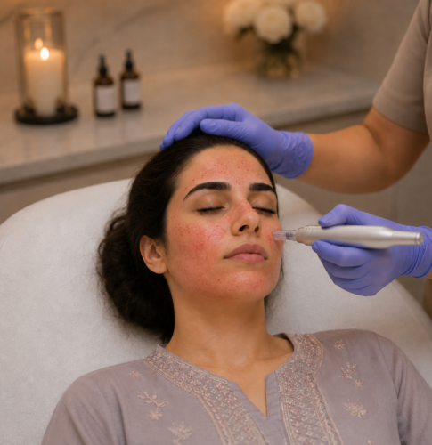 Microneedling procedure